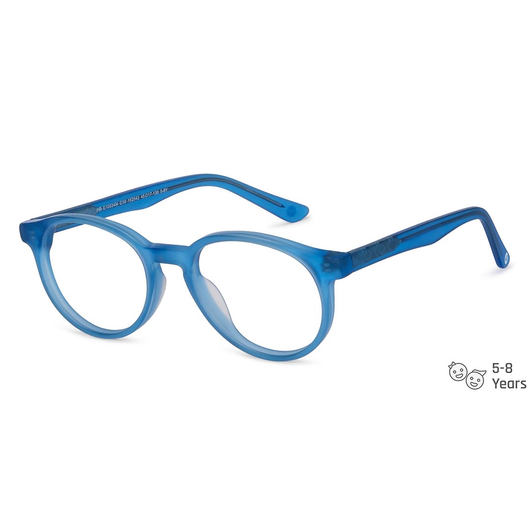 Hooper Online Blue Transparent Full Rim Round left side