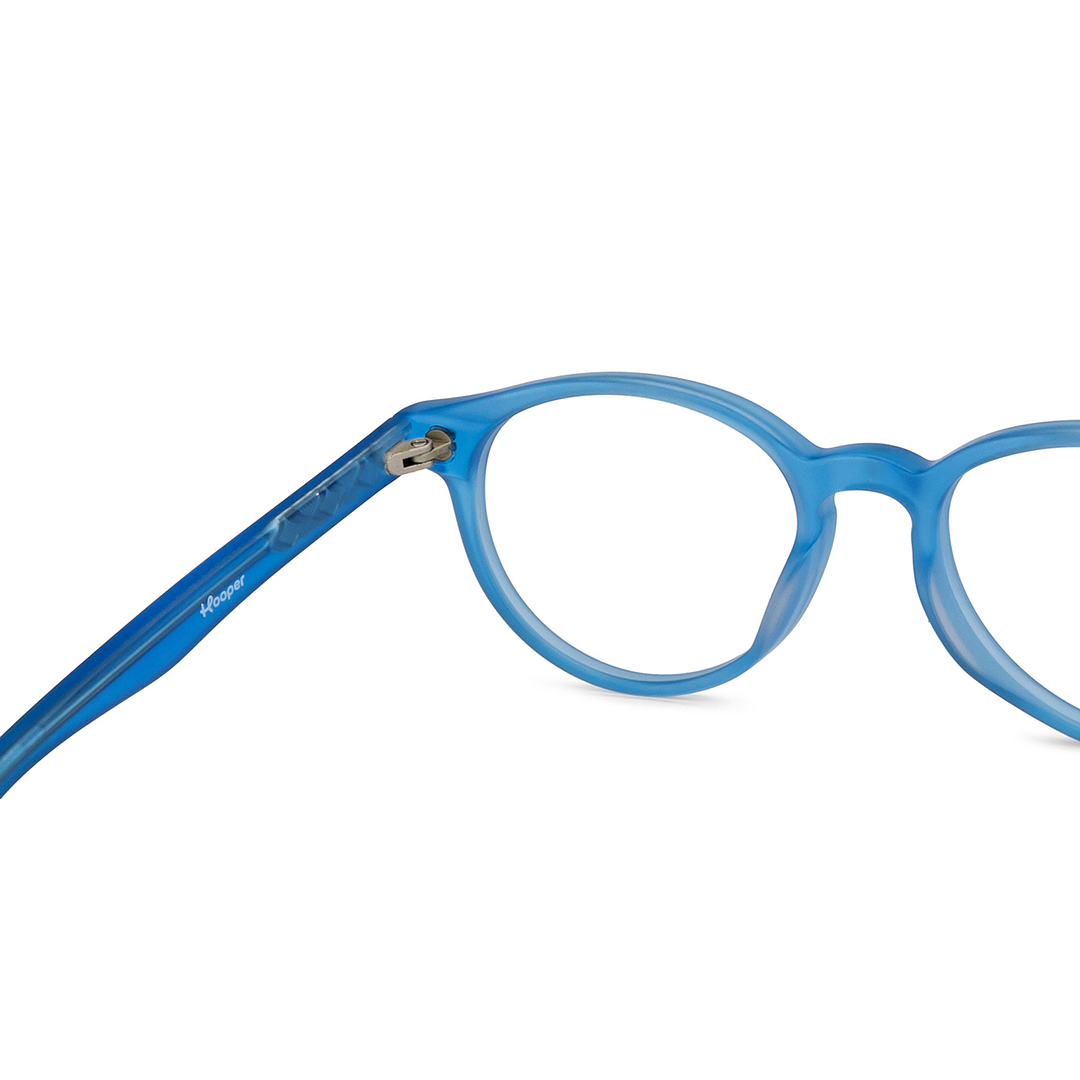 Hooper Online Blue Transparent Full Rim Round right side