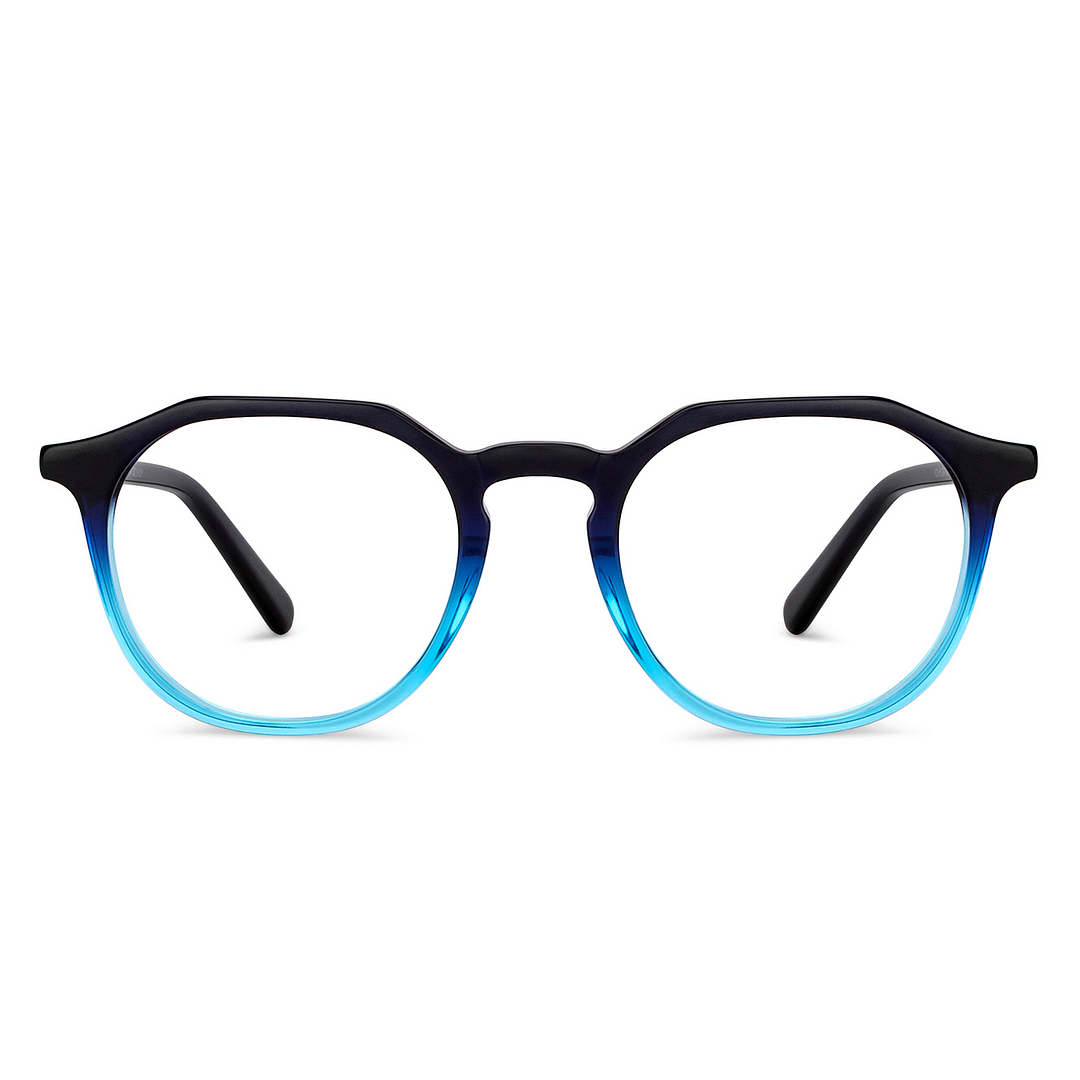 Hooper Online Blue Transparent Full Rim Round right side
