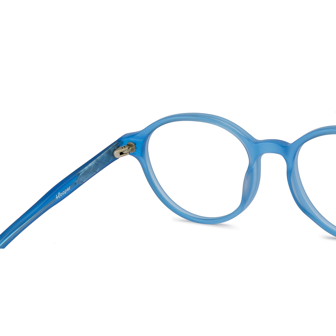 Hooper Online Blue Transparent Full Rim Round right side