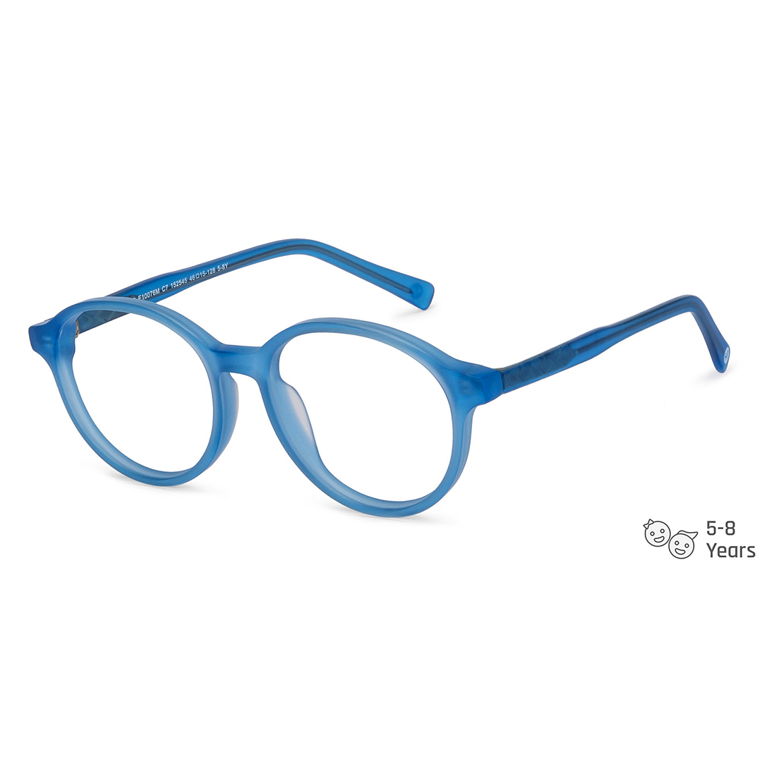 Hooper Online Blue Transparent Full Rim Round left side