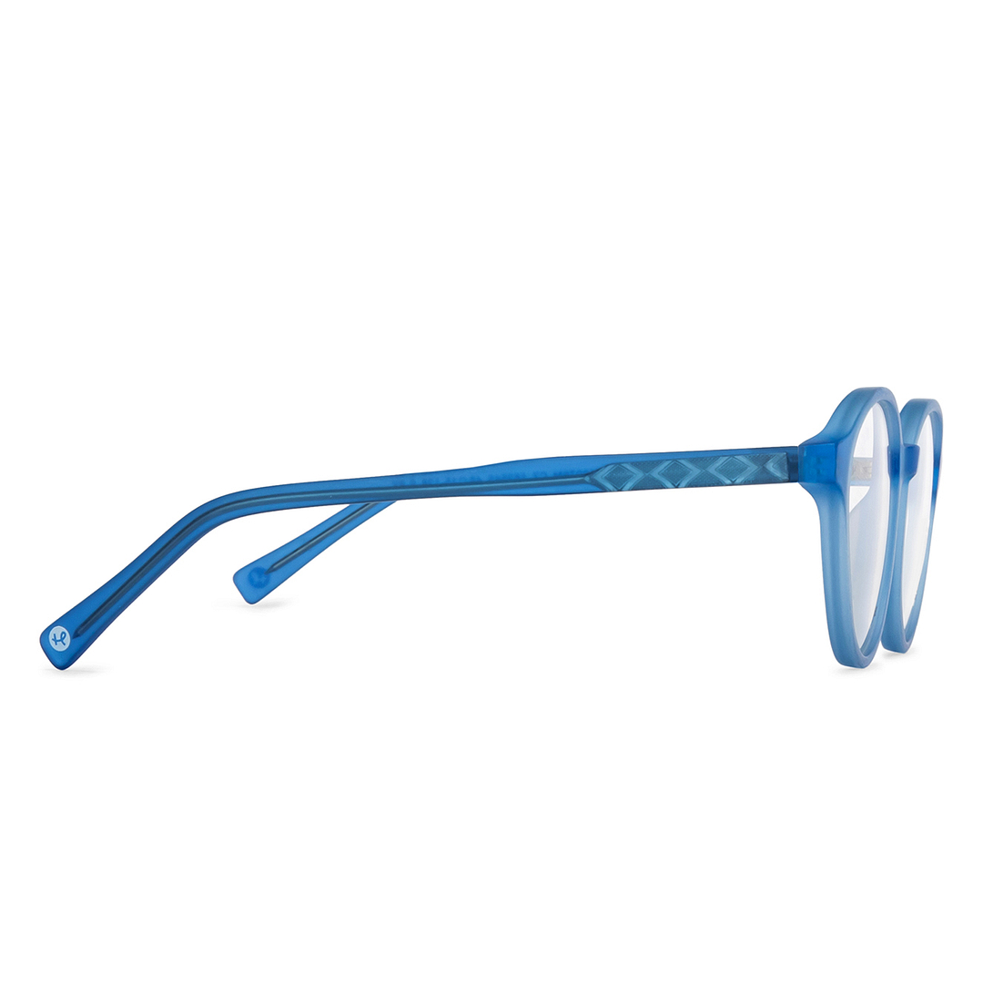 Hooper Online Blue Transparent Full Rim Round left side