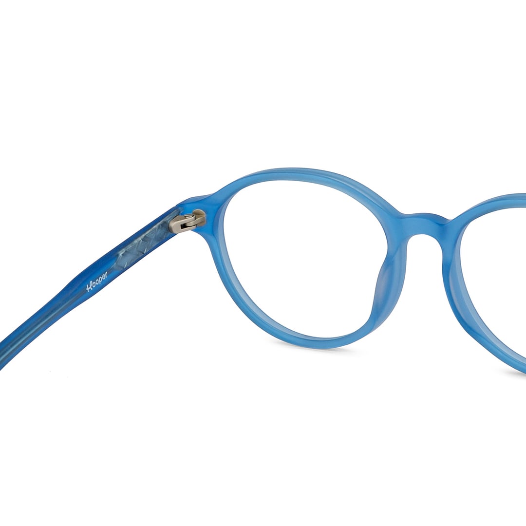 Hooper Online Blue Transparent Full Rim Round right side