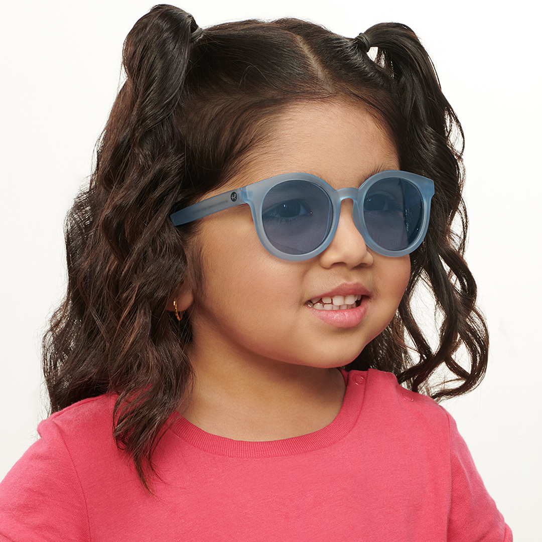 Hooper Blue Transparent Full Rim Round right side