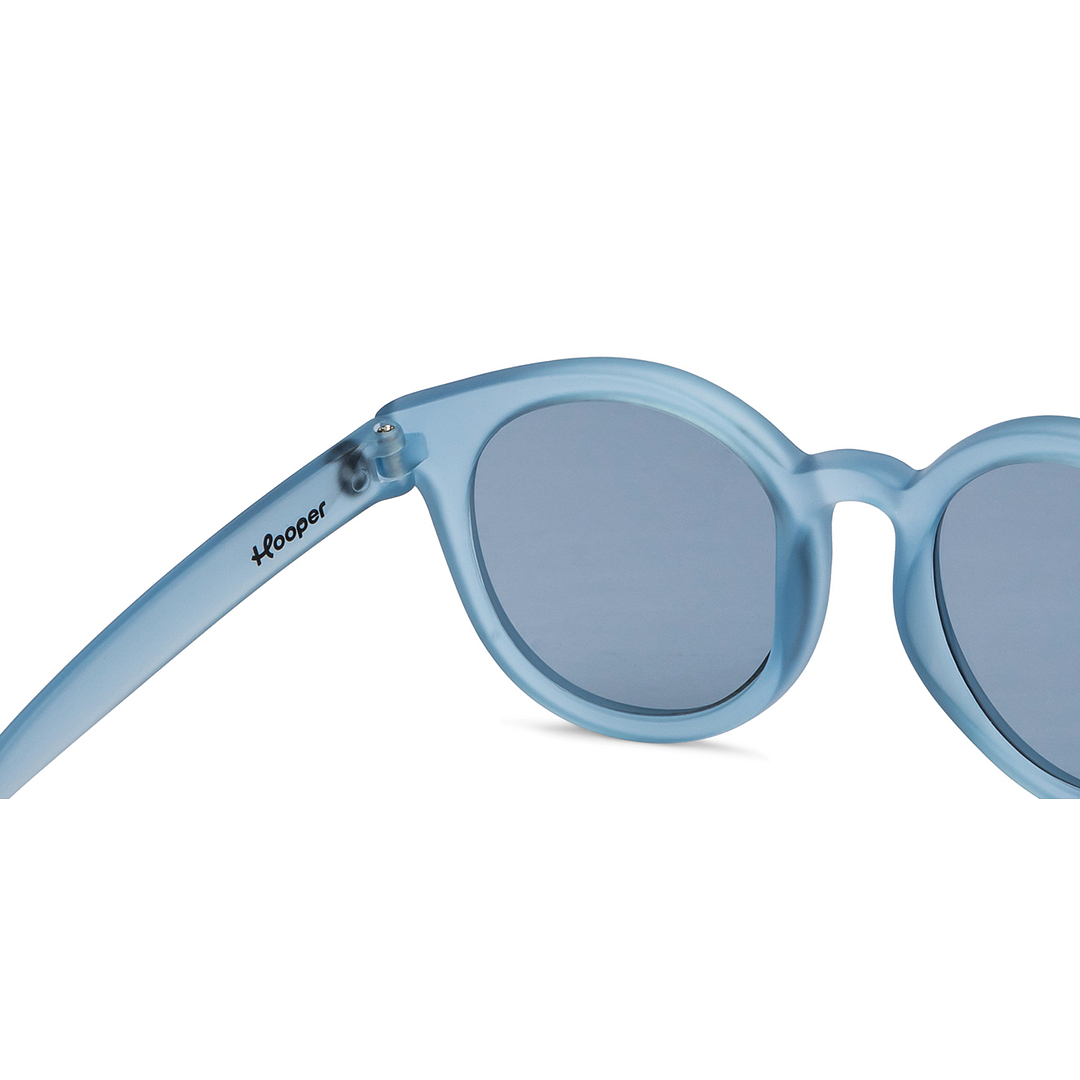 Hooper Blue Transparent Full Rim Round right side