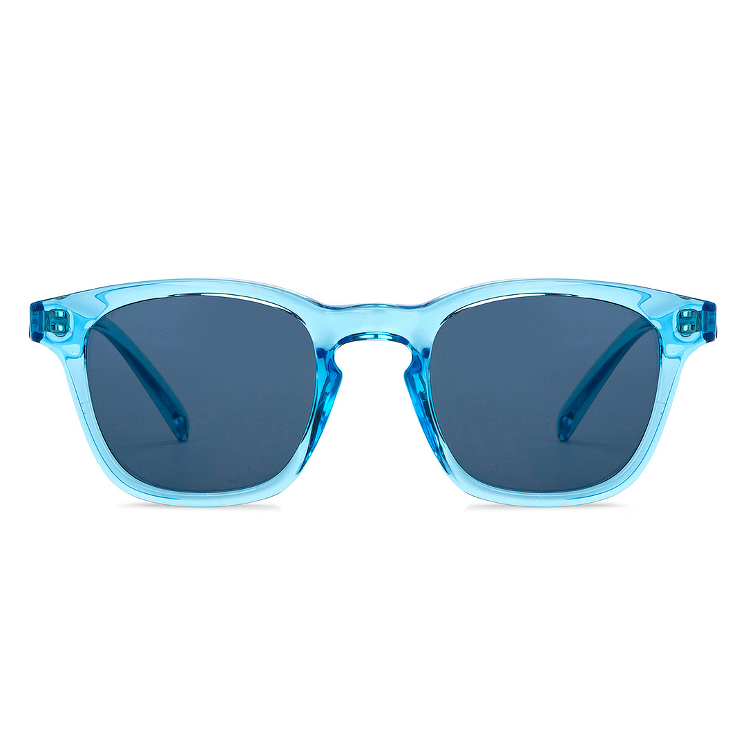 Hooper Blue Transparent Full Rim Square right side