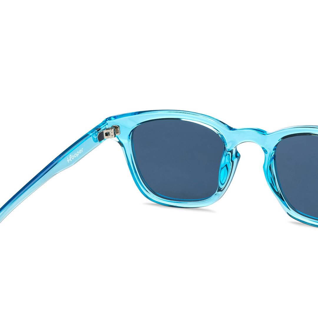 Hooper Blue Transparent Full Rim Square right side