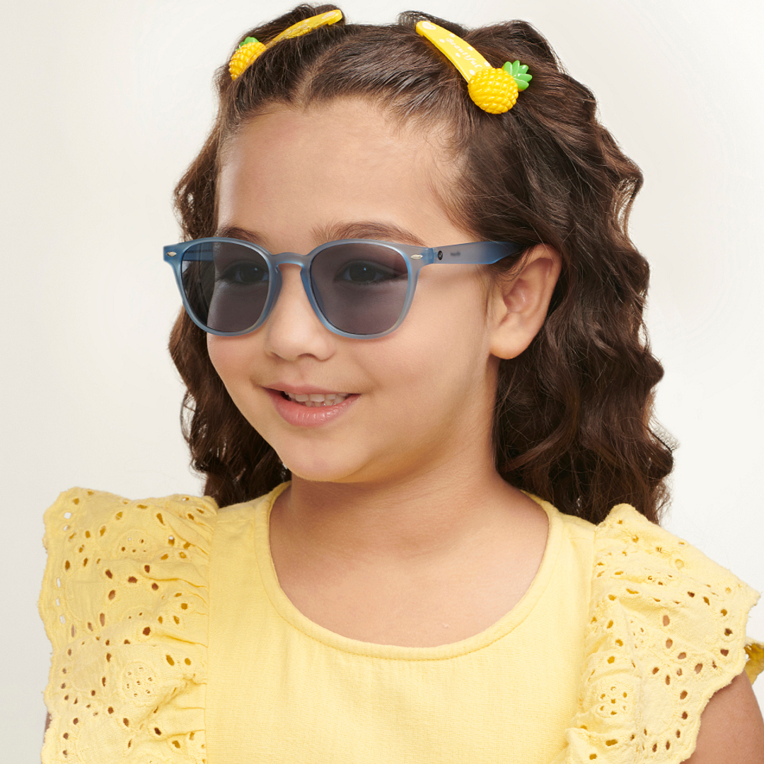 Hooper Blue Transparent Full Rim Square right side