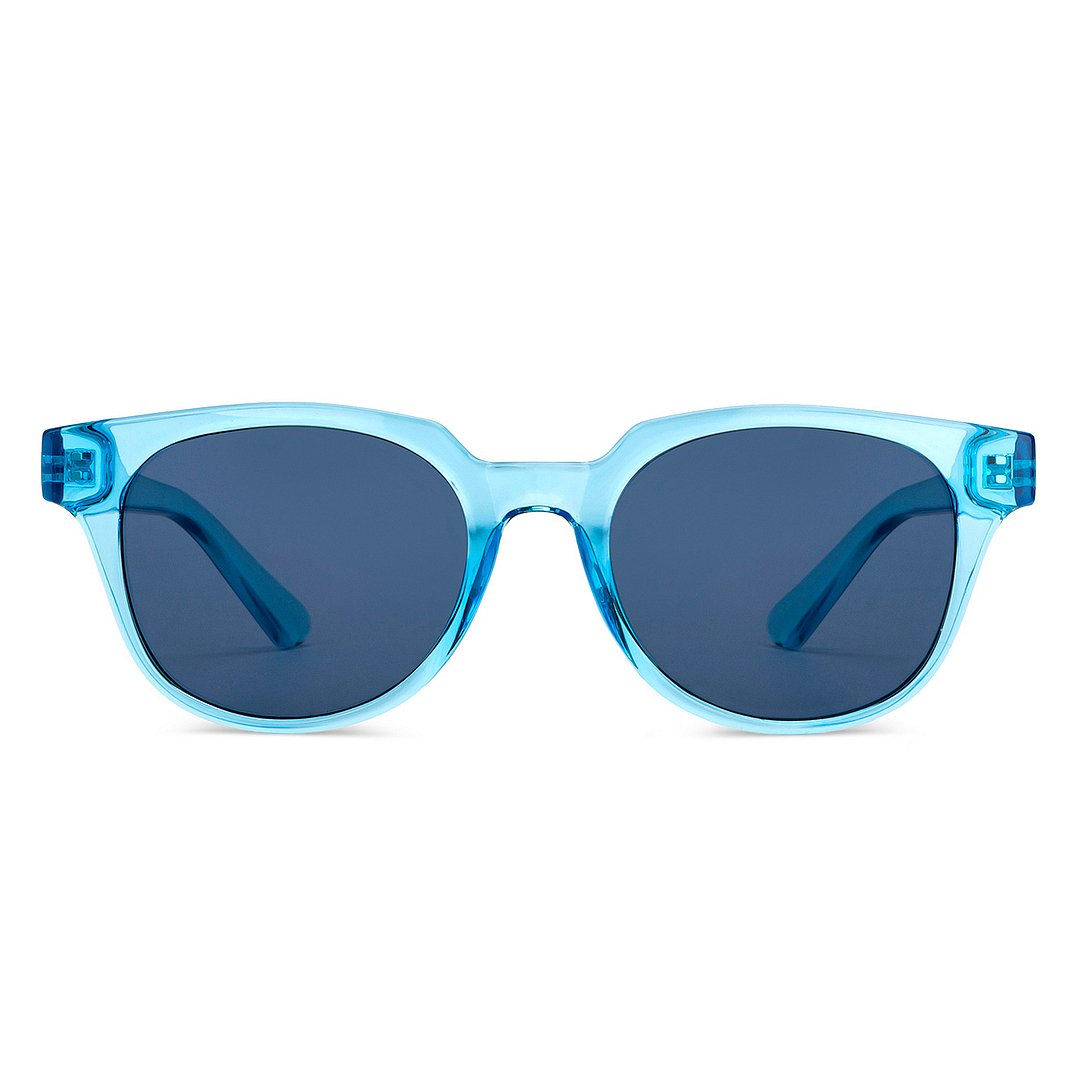 Hooper Blue Transparent Full Rim Square right side