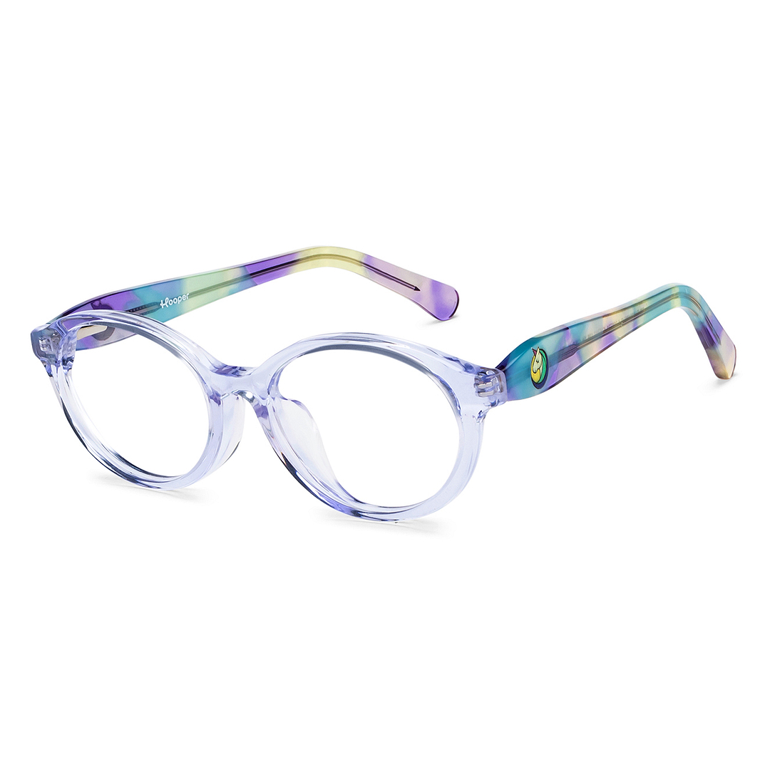 Hooper Online Blue Transparent Full Rim Round right side