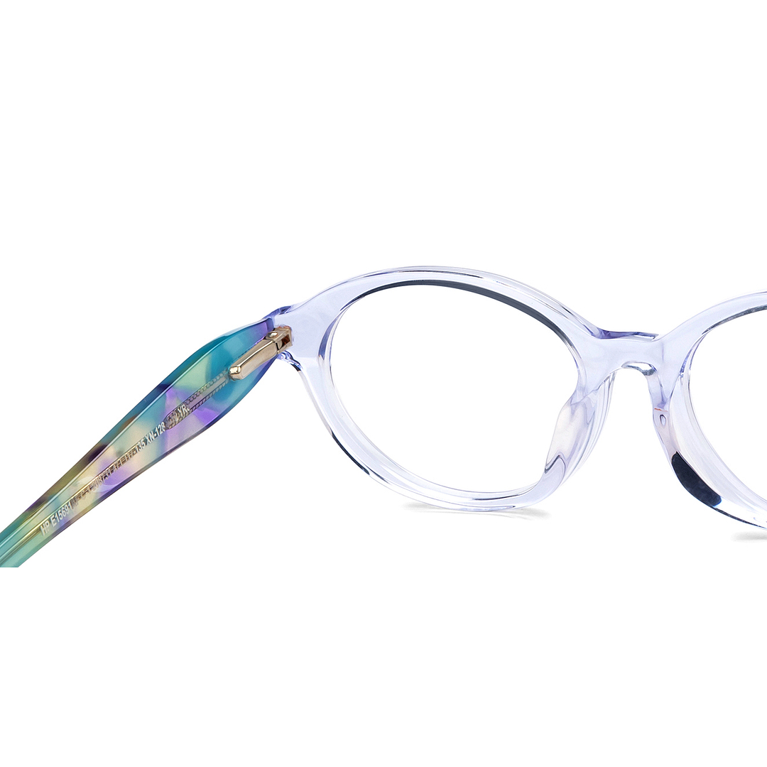 Hooper Online Blue Transparent Full Rim Round right side