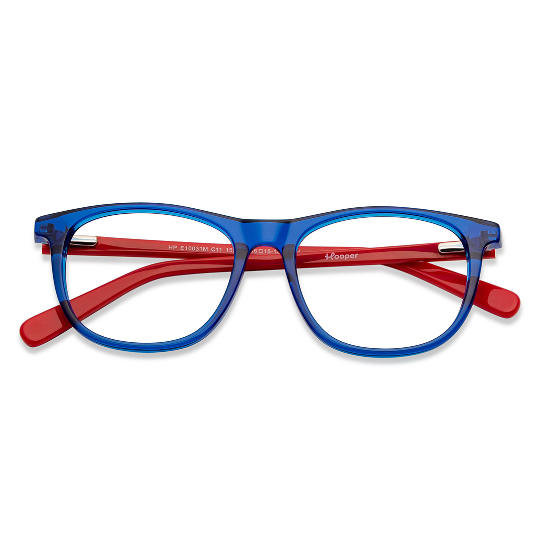 Hooper Online Blue Transparent Full Rim Rectangle right side