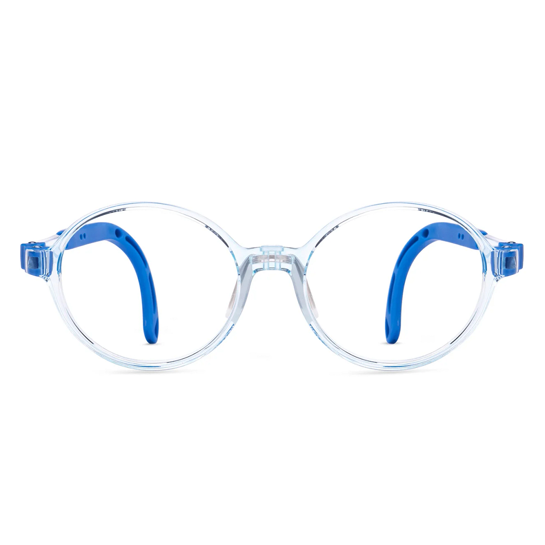Hooper Blue Transparent Full Rim Round right side