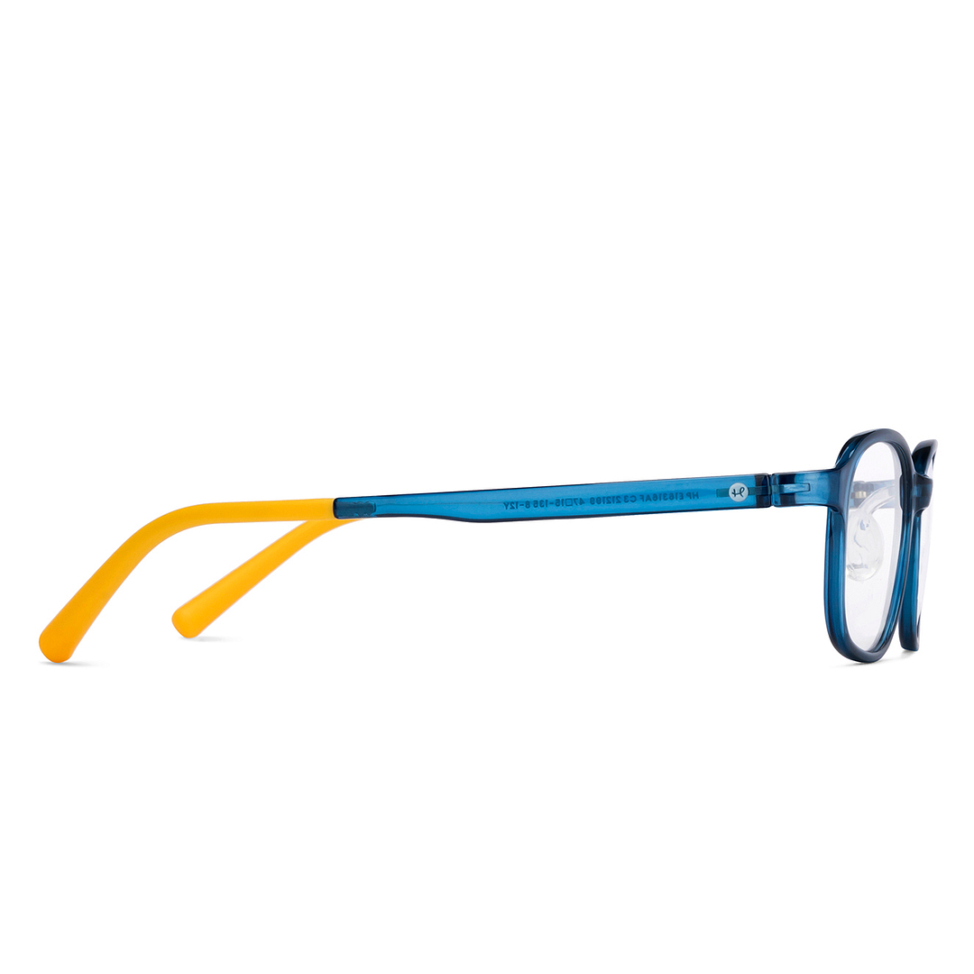 Hooper Sky Blue Full Rim Rectangle left side