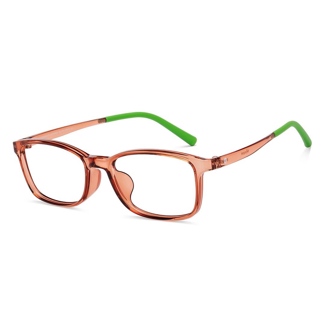 Hooper Light Brown Full Rim Rectangle left side