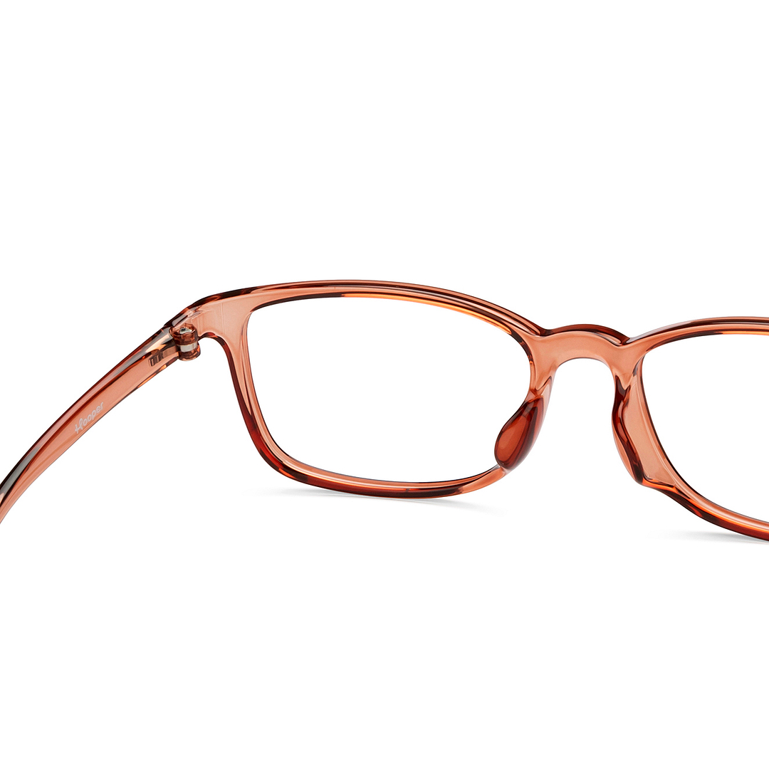 Hooper Light Brown Full Rim Rectangle right side