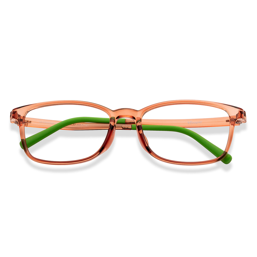 Hooper Light Brown Full Rim Rectangle left side