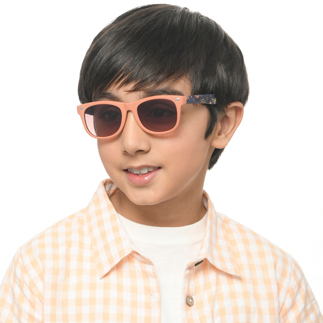 Hooper Orange Full Rim Cat Eye right side