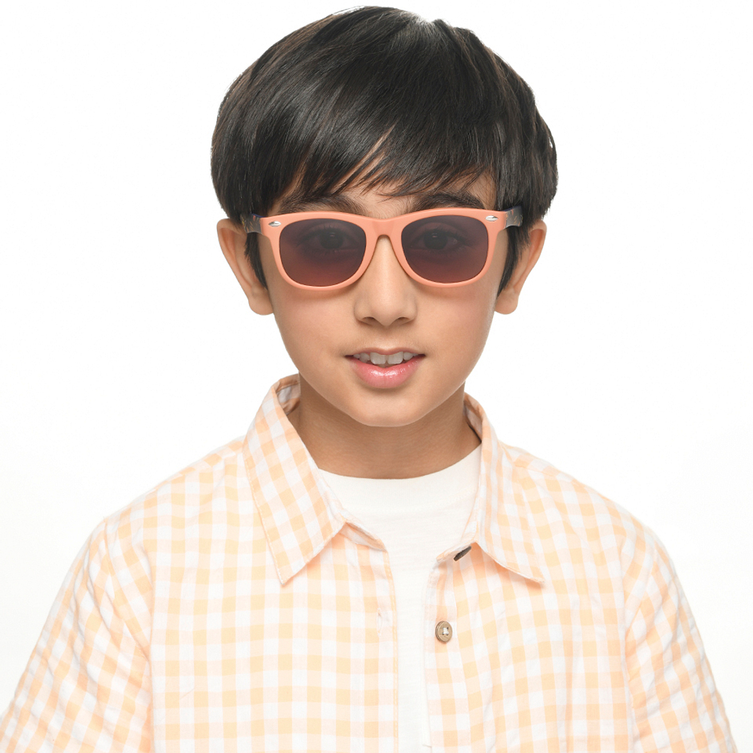 Hooper Orange Full Rim Cat Eye left side