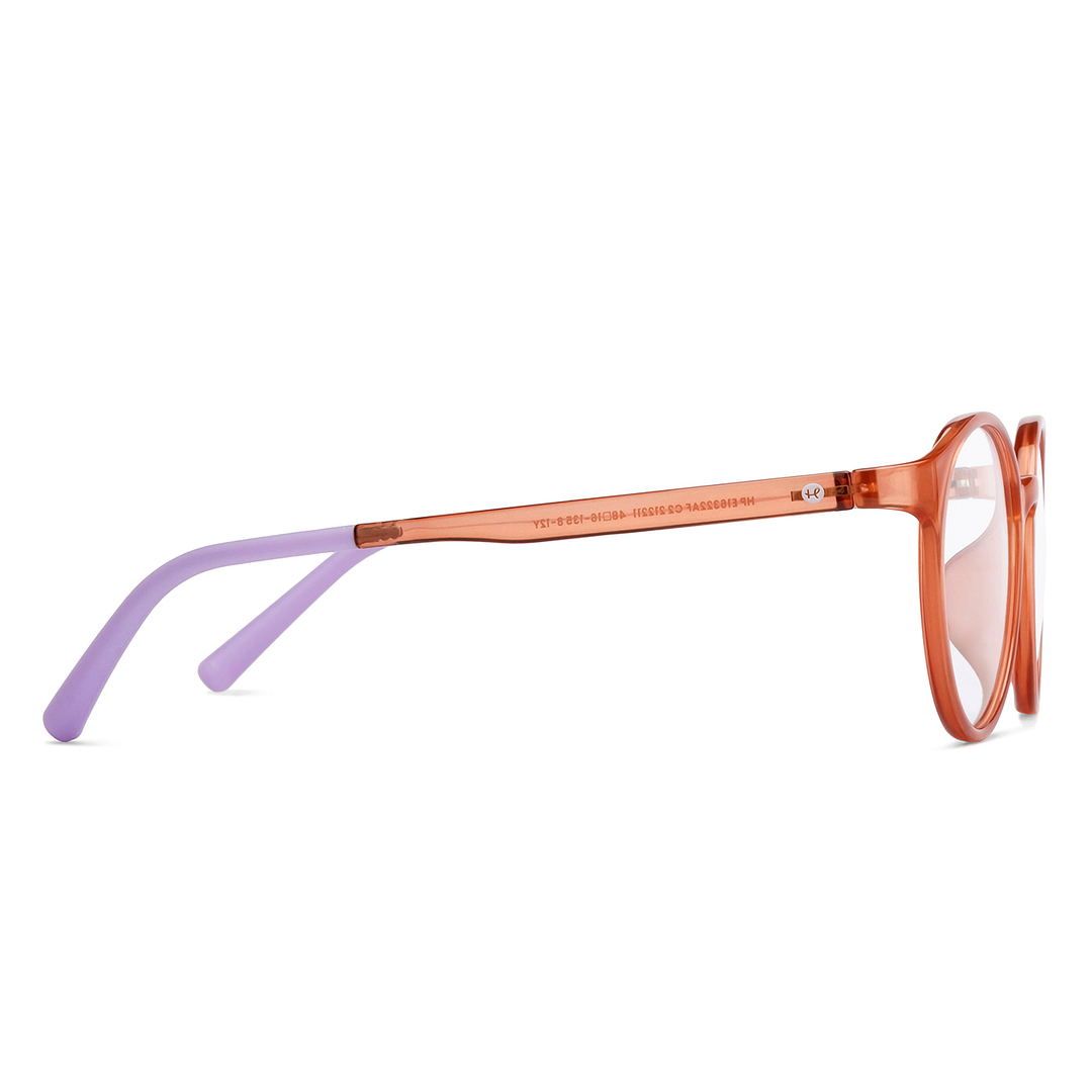 Hooper Light Brown Full Rim Round left side