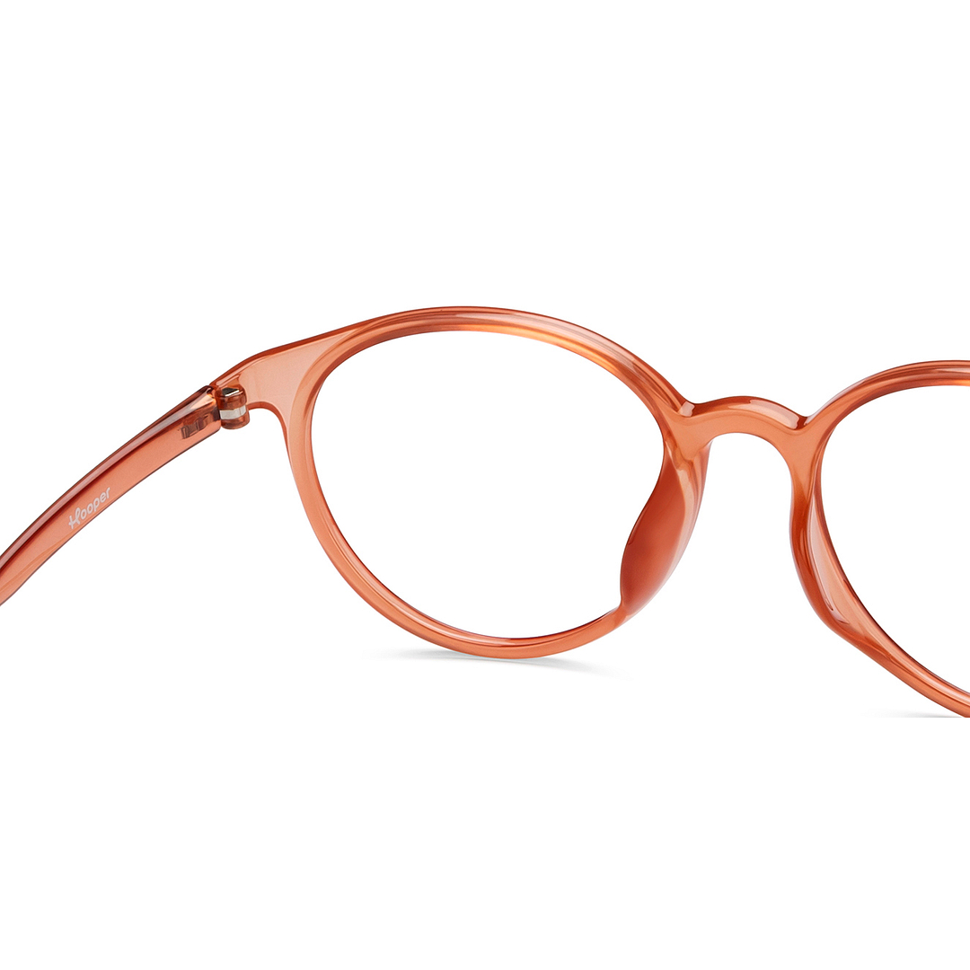 Hooper Light Brown Full Rim Round right side