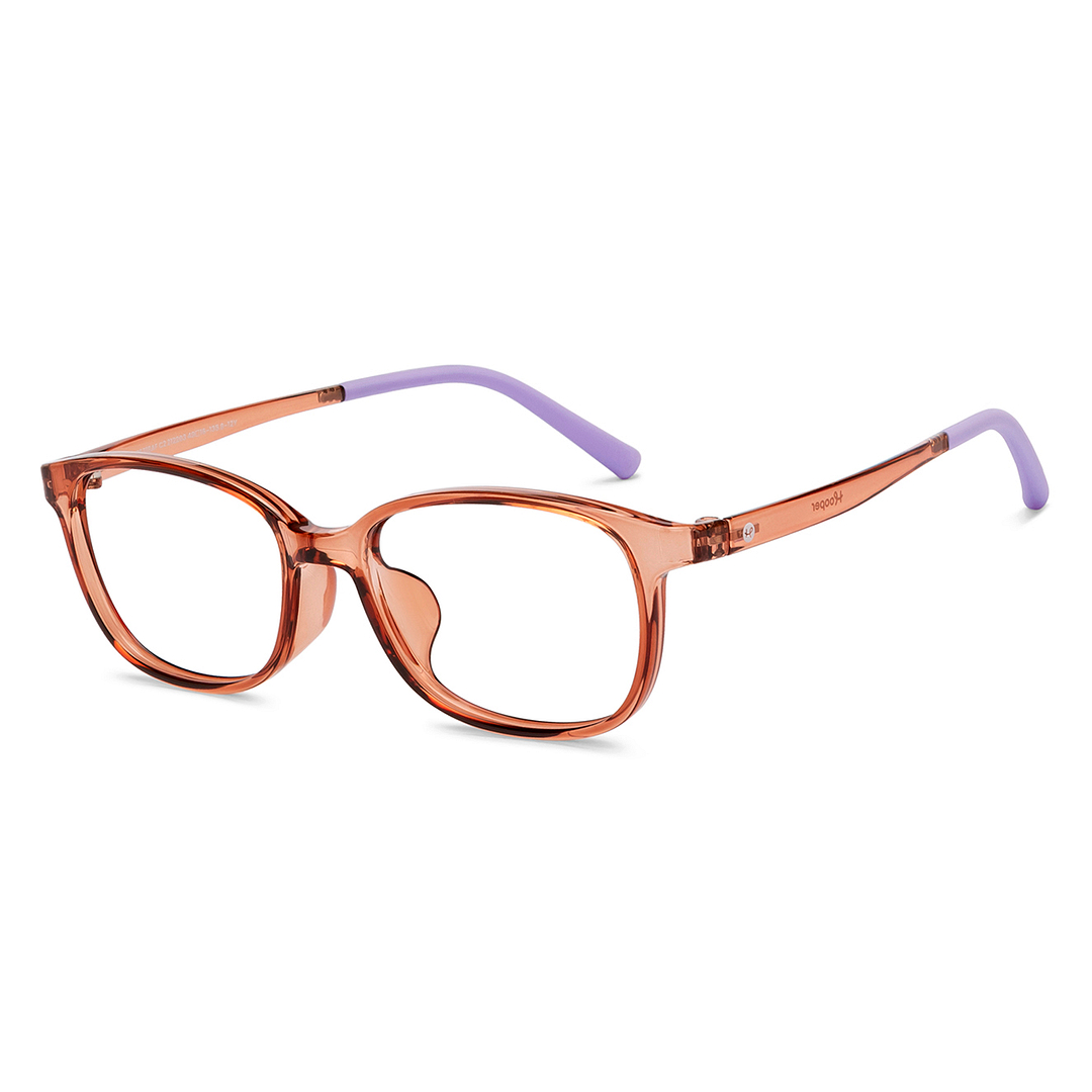 Hooper Light Brown Full Rim Rectangle left side