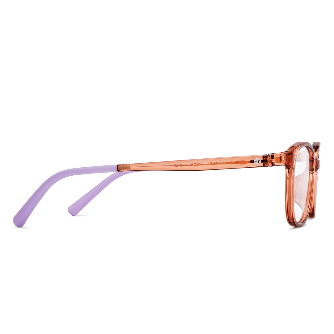 Hooper Light Brown Full Rim Rectangle left side