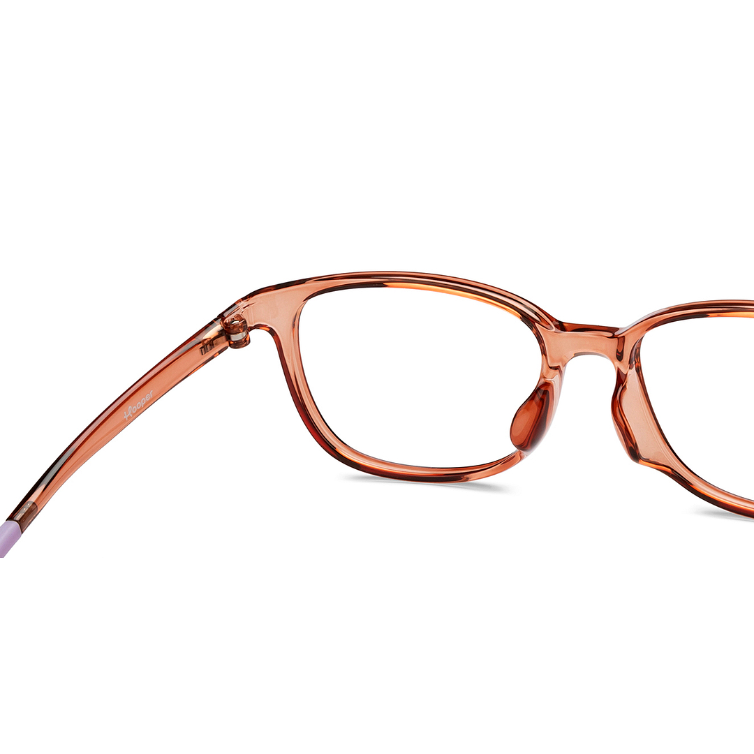 Hooper Light Brown Full Rim Rectangle right side
