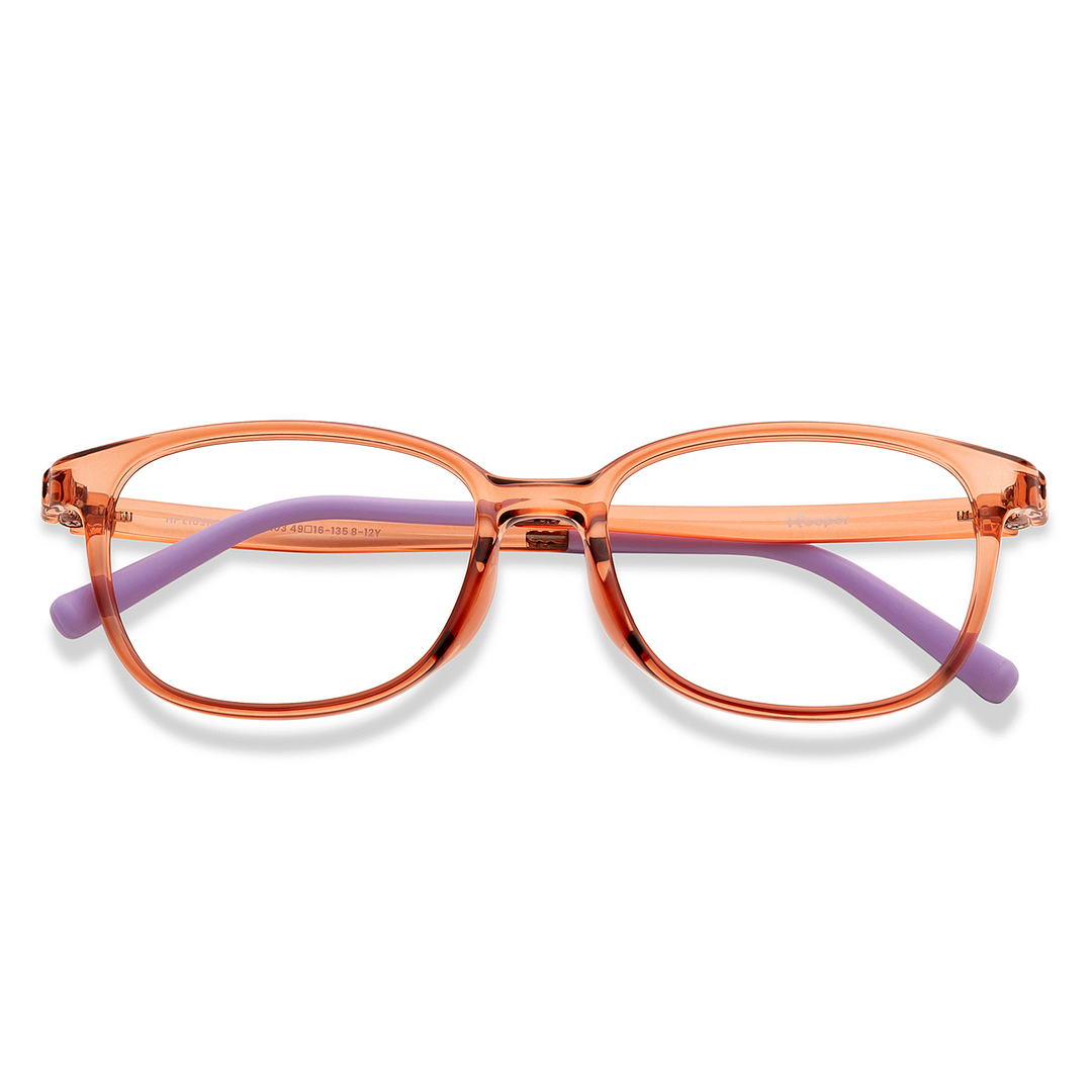 Hooper Light Brown Full Rim Rectangle left side