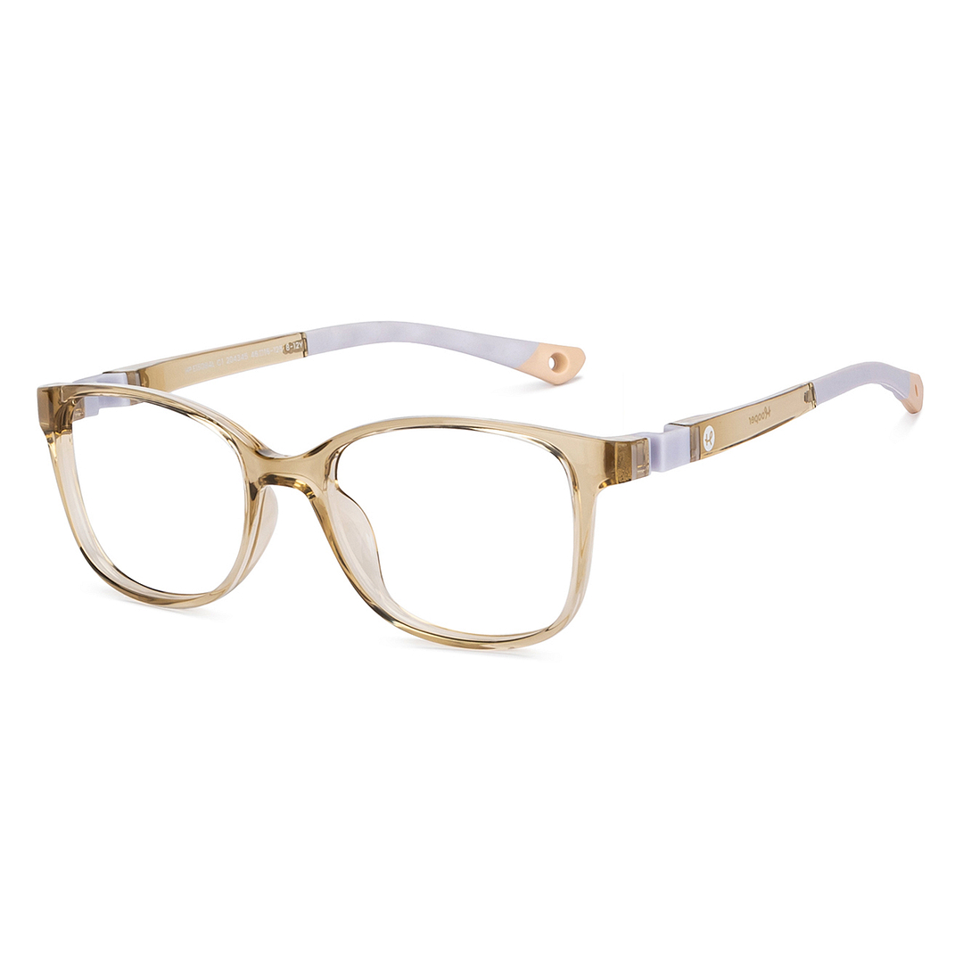 Hooper Brown Transparent Full Rim Rectangle left side