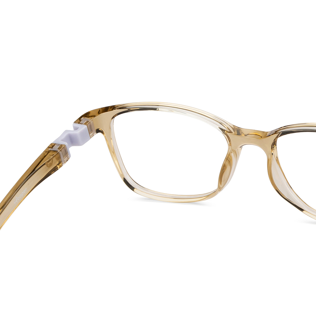 Hooper Brown Transparent Full Rim Rectangle right side