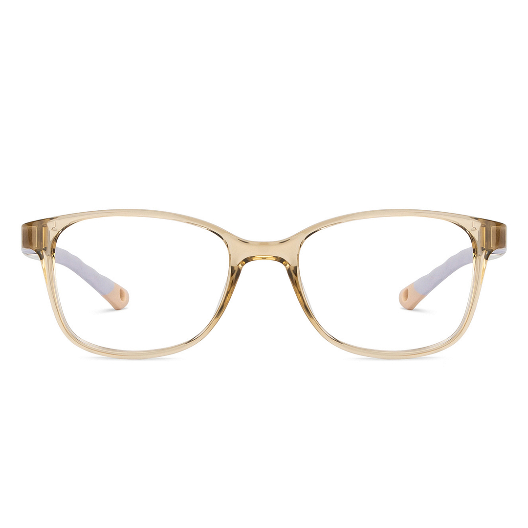 Hooper Brown Transparent Full Rim Rectangle left side