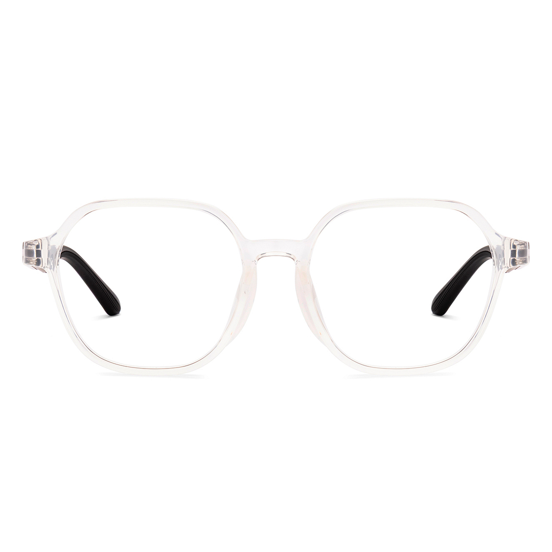 Hooper Crystal Transparent Full Rim Geometric right side