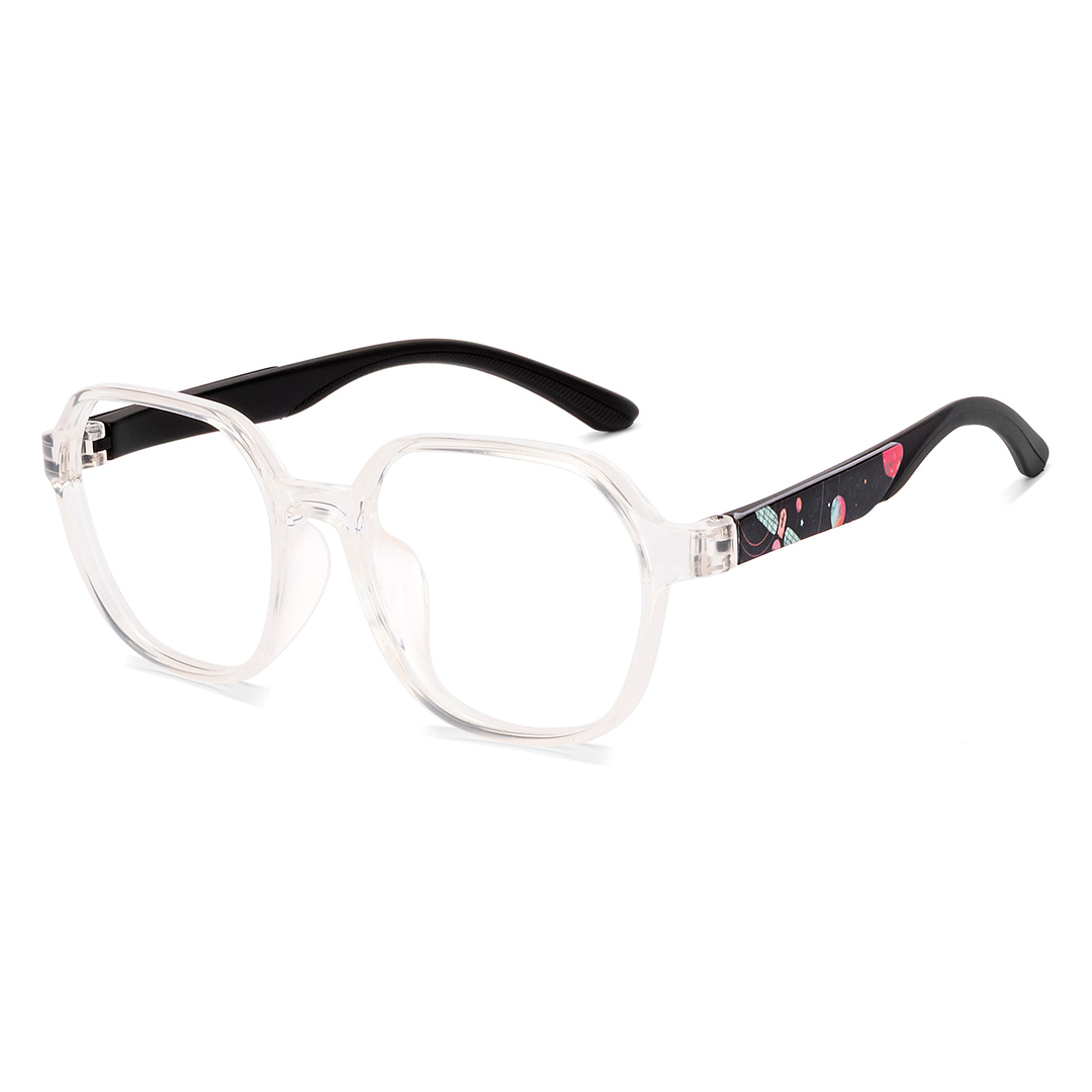 Hooper Crystal Transparent Full Rim Geometric right side