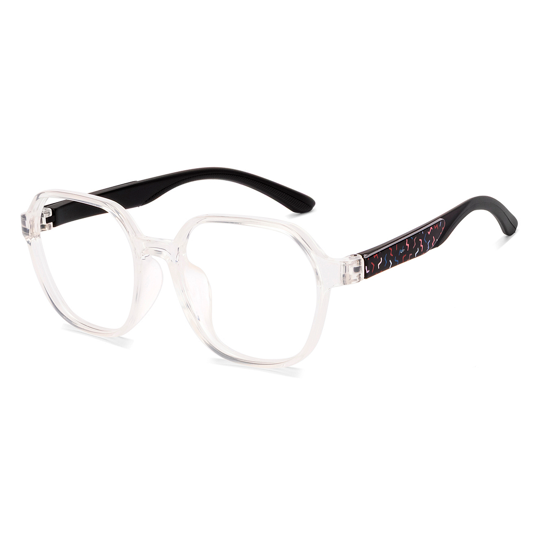 Hooper Crystal Transparent Full Rim Geometric right side