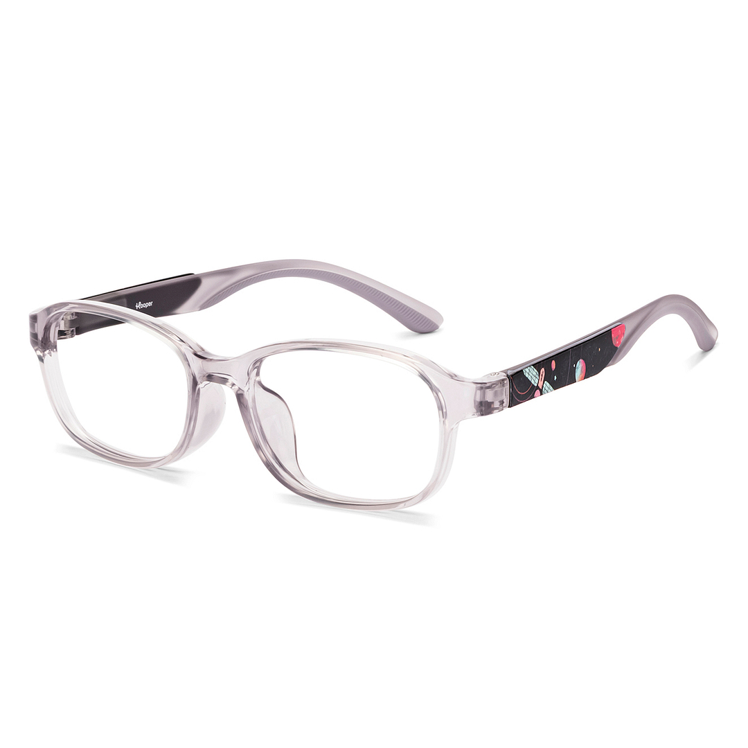 Hooper Crystal Transparent Full Rim Rectangle right side
