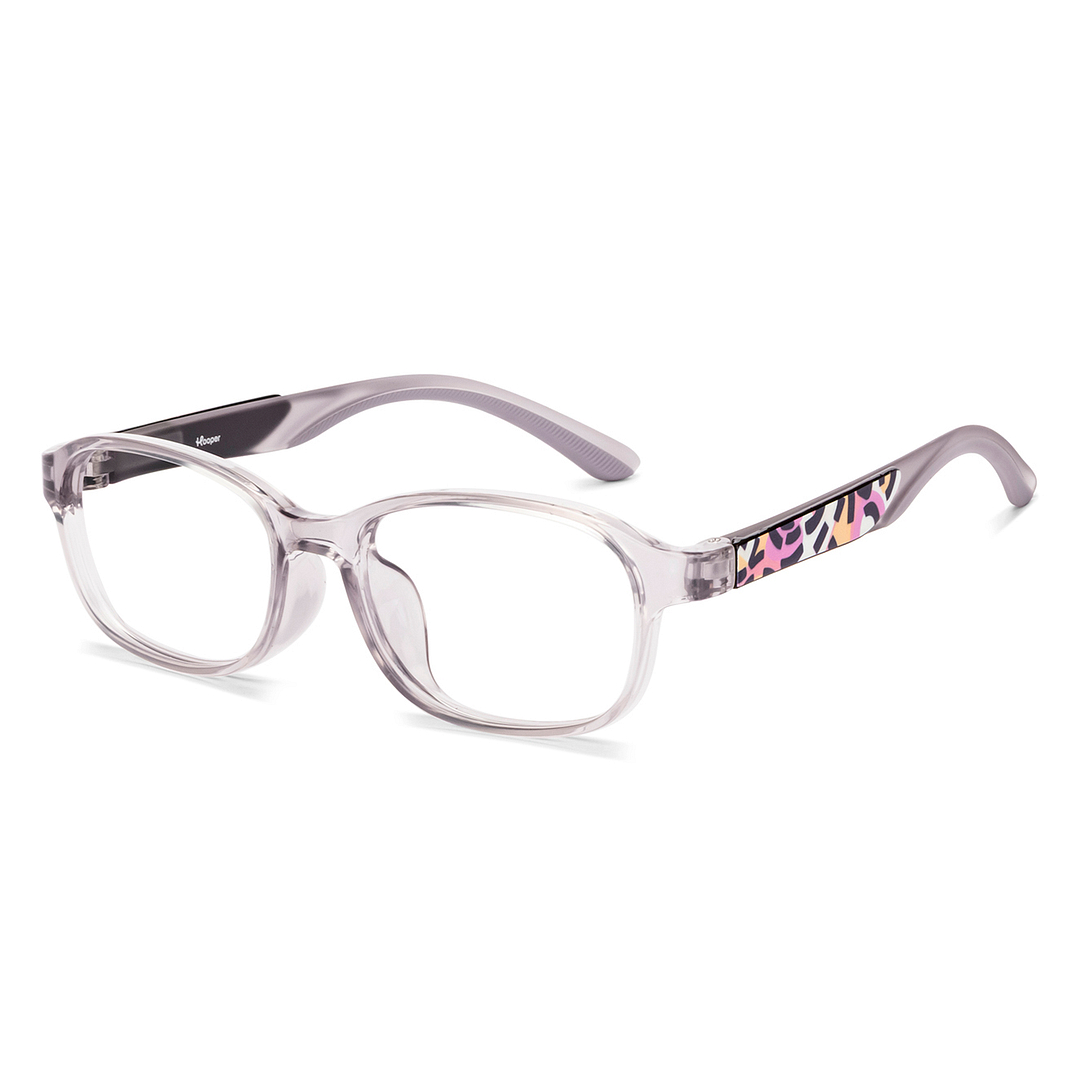 Hooper Crystal Transparent Full Rim Rectangle left side