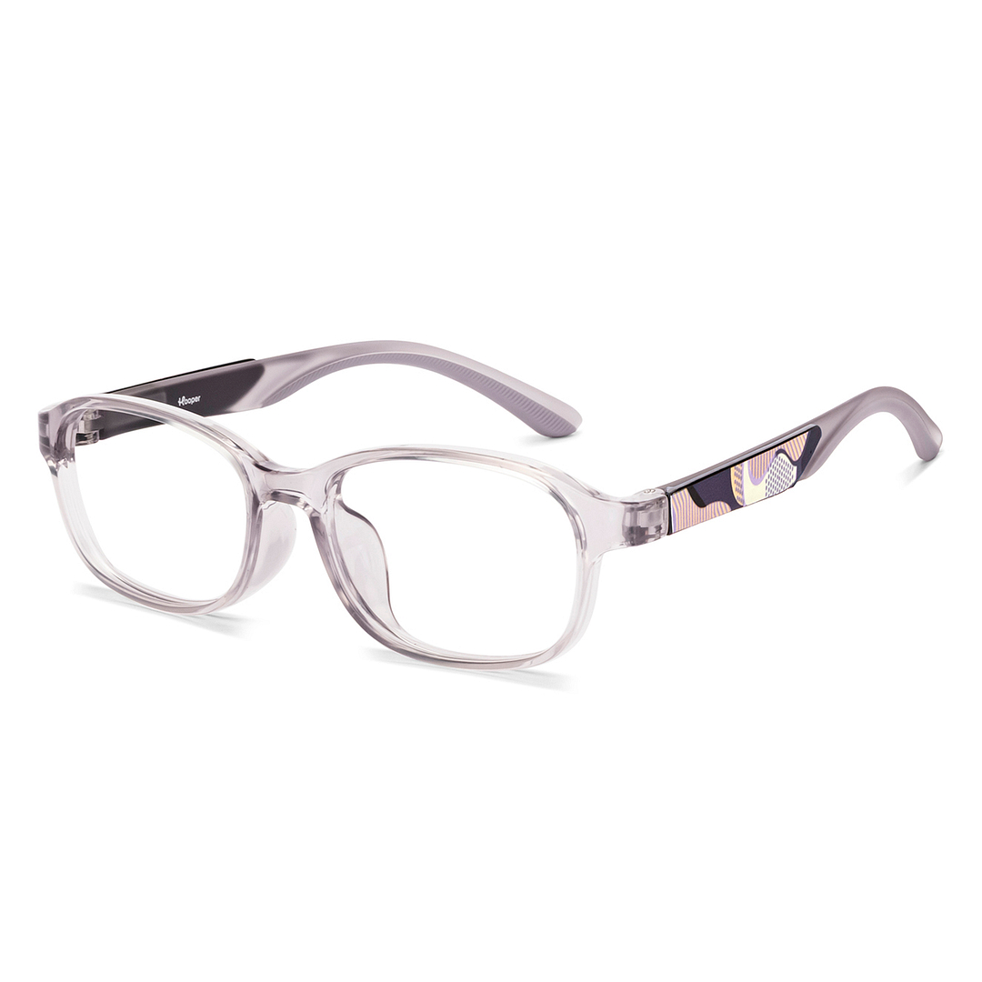 Hooper Crystal Transparent Full Rim Rectangle left side