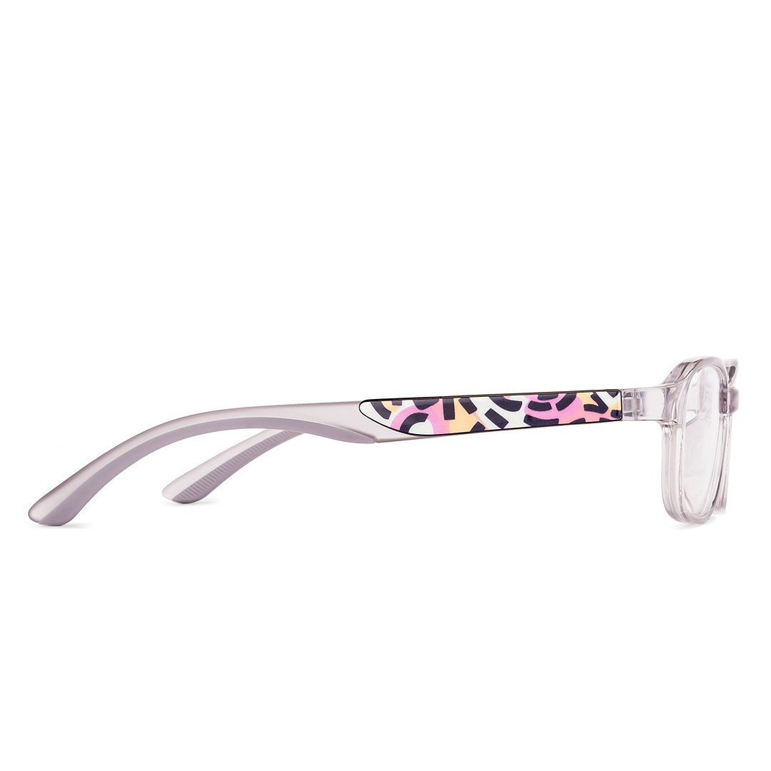 Hooper Crystal Transparent Full Rim Rectangle left side