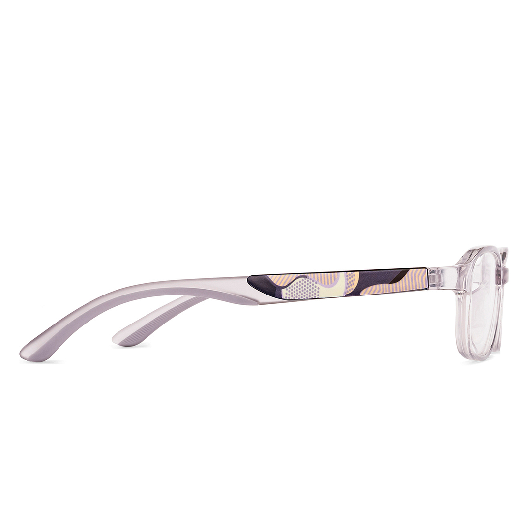 Hooper Crystal Transparent Full Rim Rectangle left side