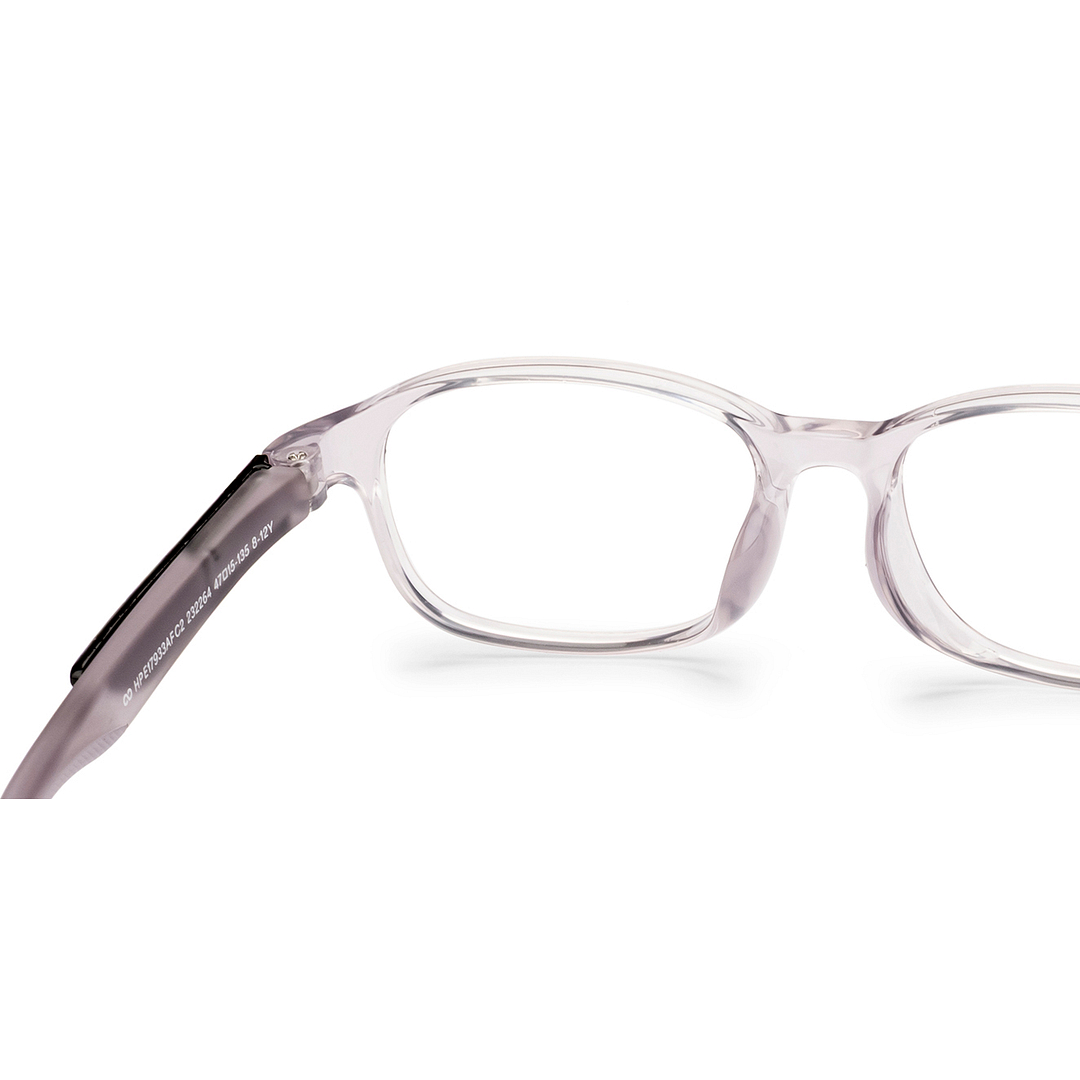 Hooper Crystal Transparent Full Rim Rectangle right side