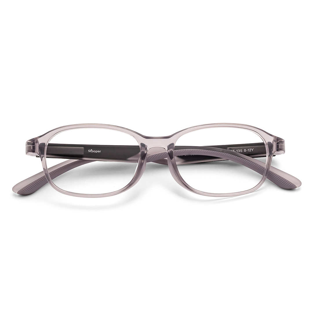 Hooper Crystal Transparent Full Rim Rectangle left side