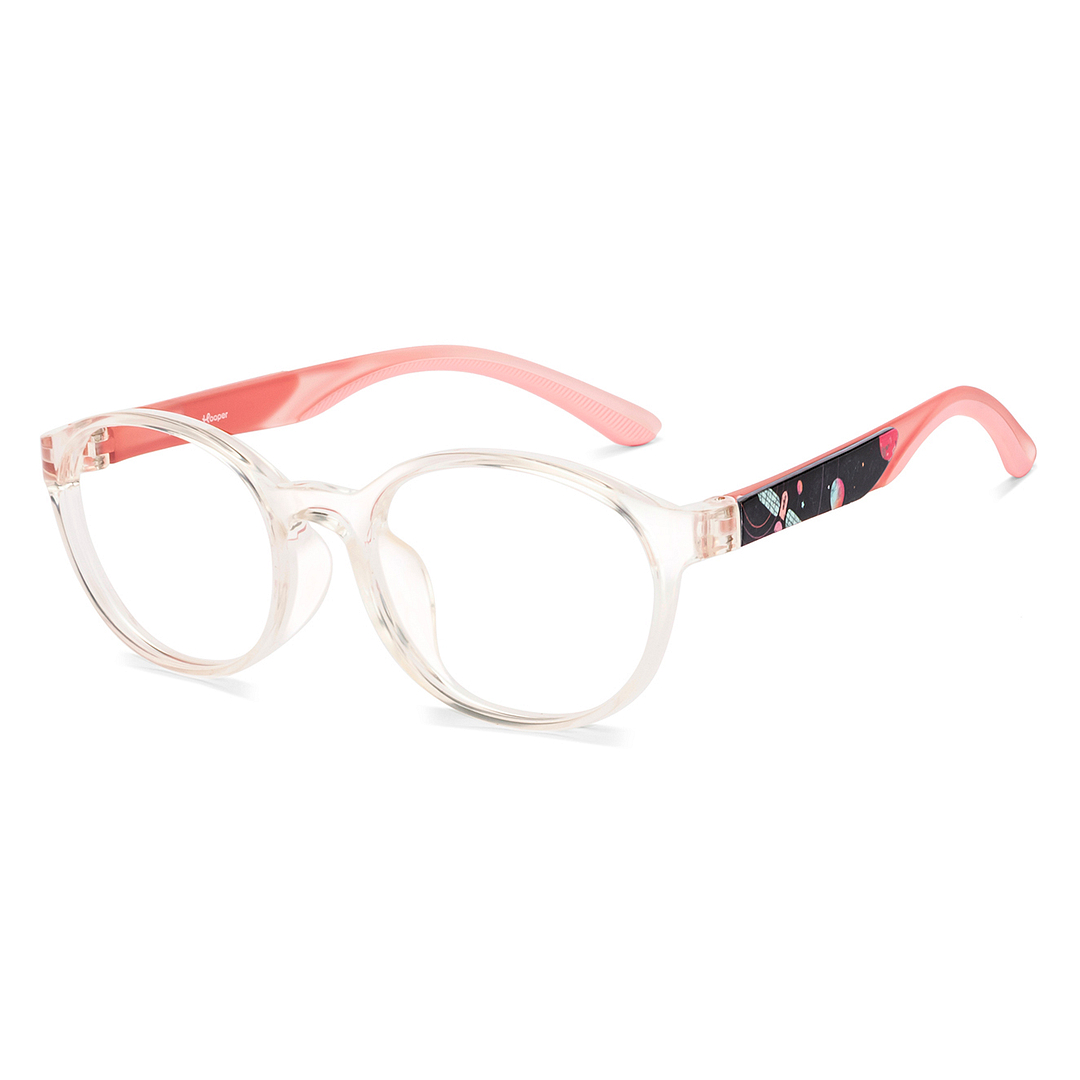Hooper Crystal Transparent Full Rim Round right side
