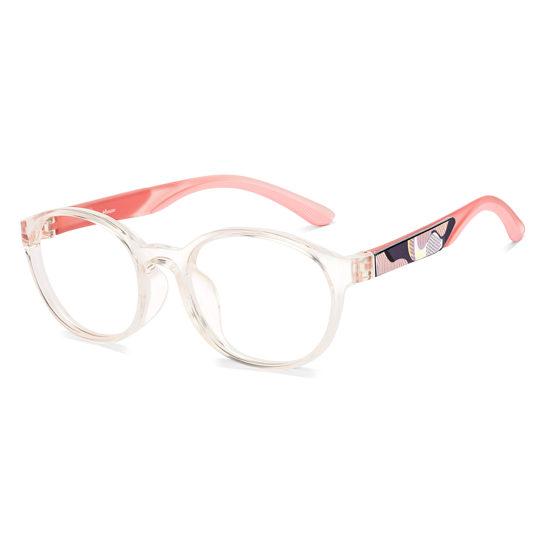 Hooper Crystal Transparent Full Rim Round left side