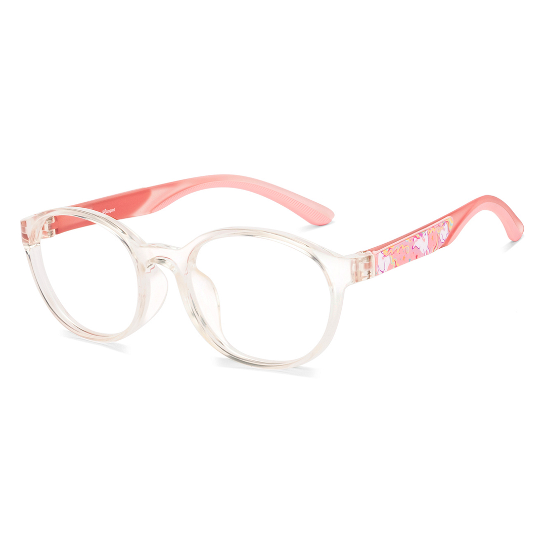 Hooper Crystal Transparent Full Rim Round right side