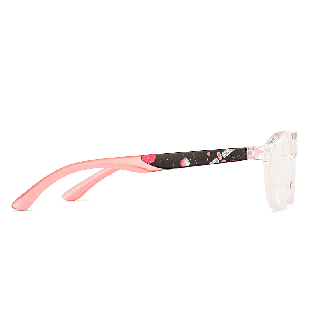 Hooper Crystal Transparent Full Rim Round right side