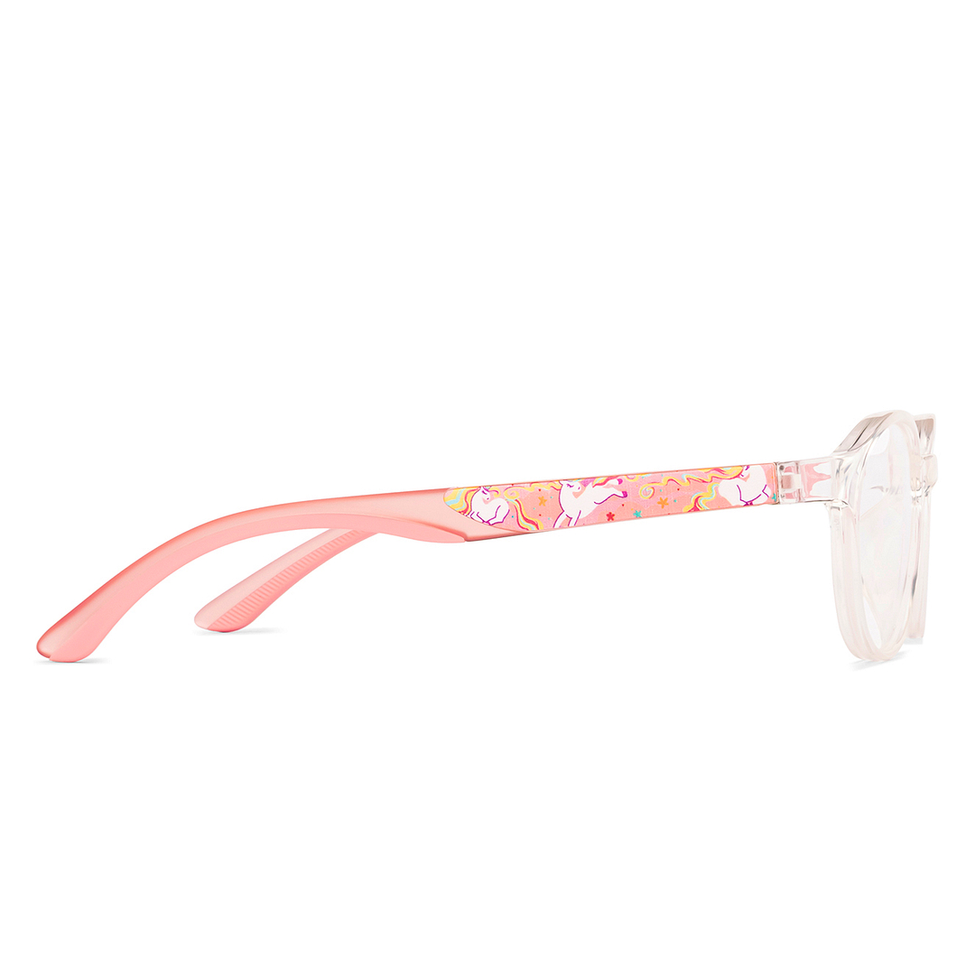 Hooper Crystal Transparent Full Rim Round left side