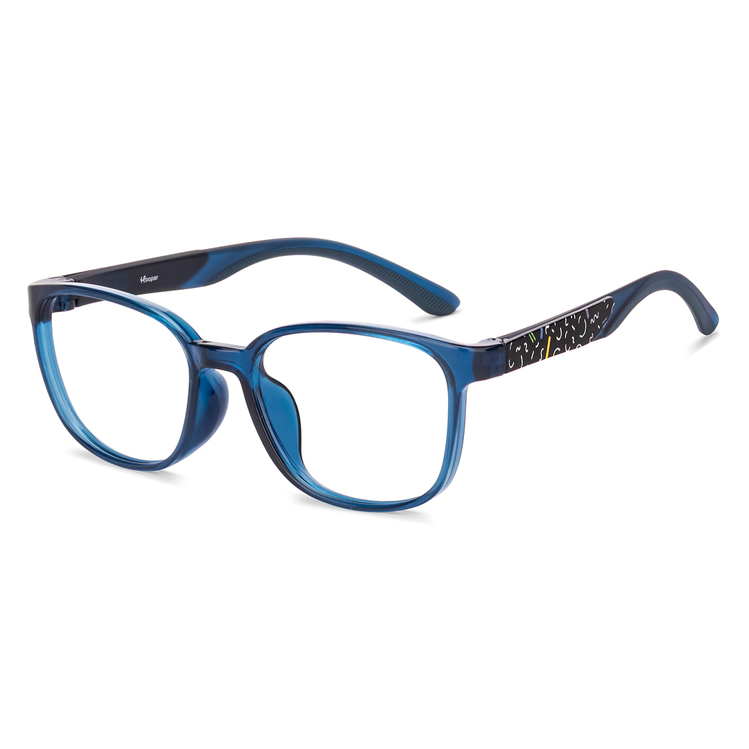 Hooper Dark Blue Full Rim Rectangle right side