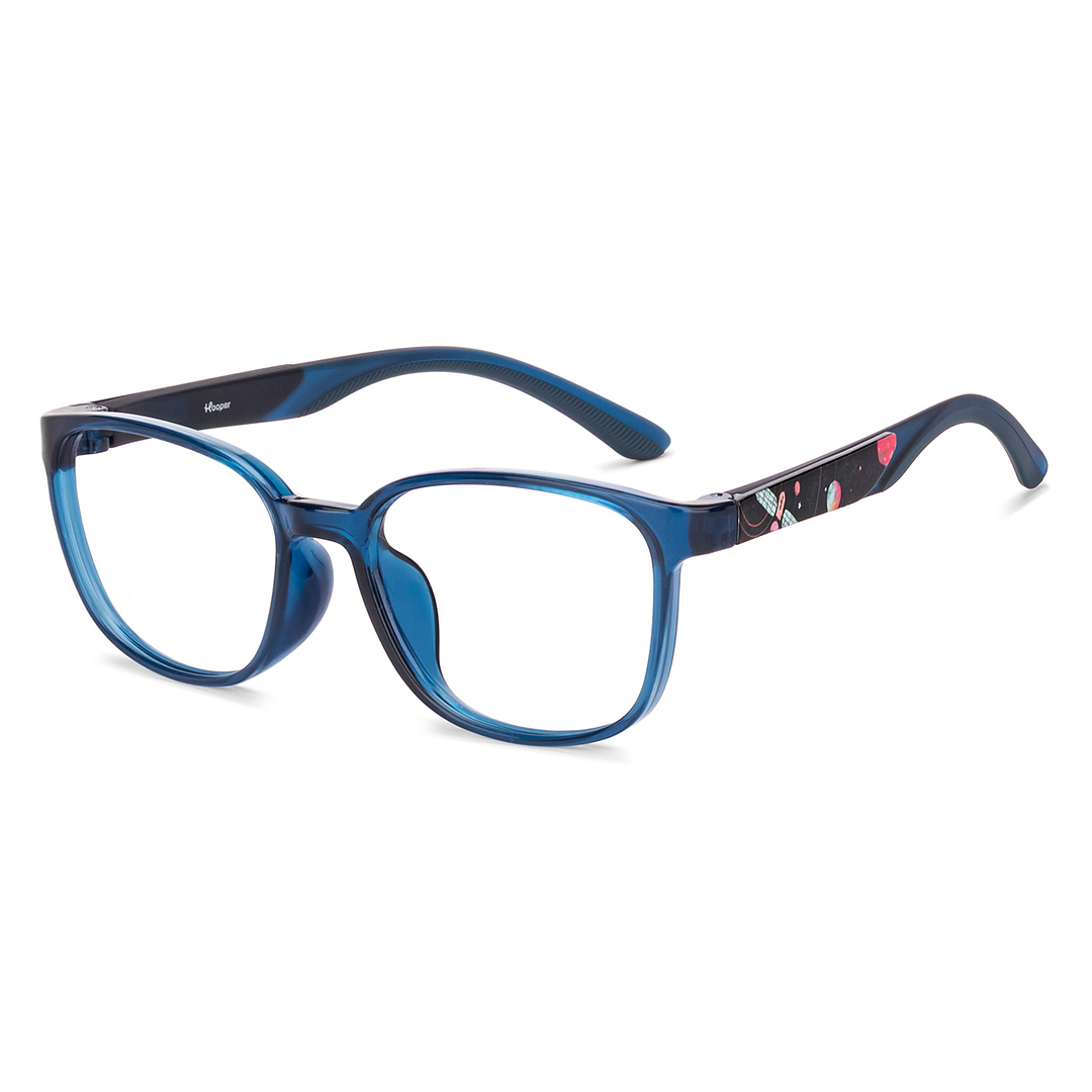 Hooper Dark Blue Full Rim Rectangle left side