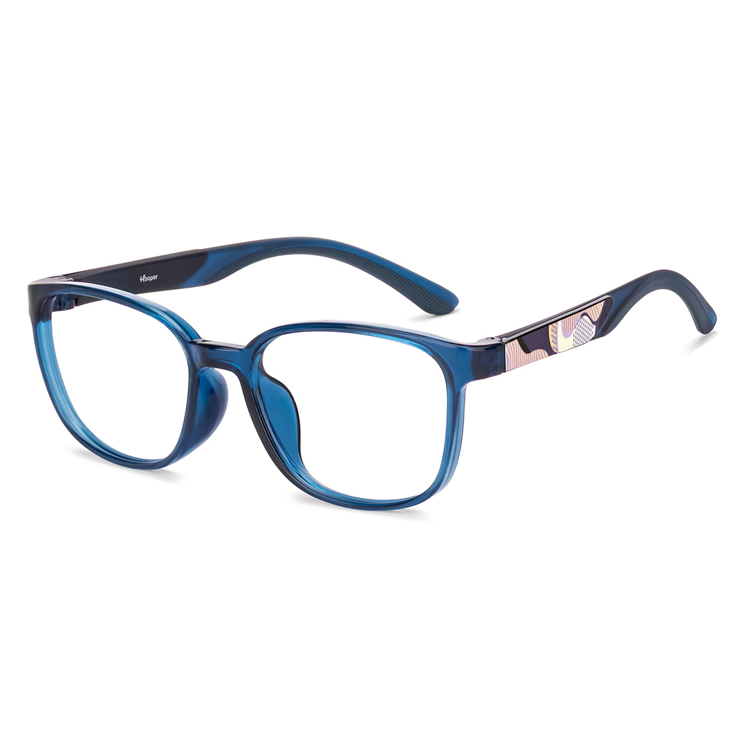 Hooper Dark Blue Full Rim Rectangle right side